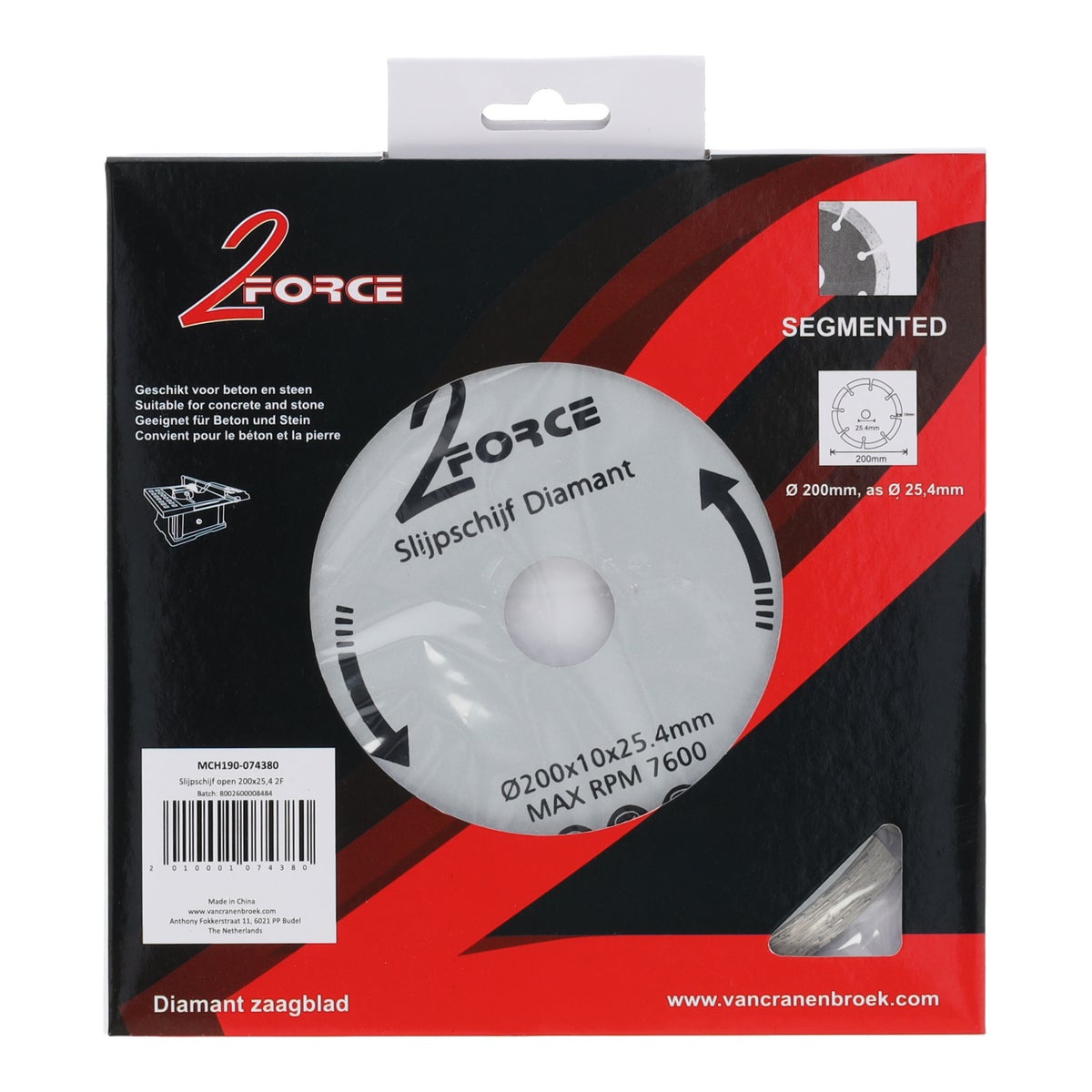 Slijpschijf open 200 x 25,4 Slijpschijf open 200 x 25,4