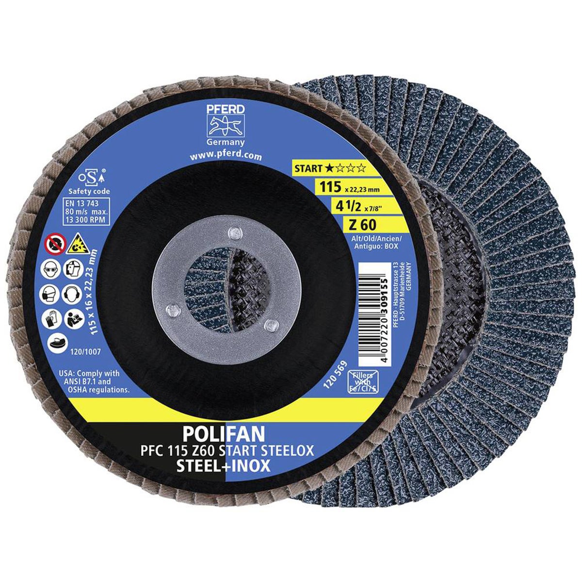 Lamellenschijf PFC 115 Z60 Z-Box Lamellenschijf PFC 115 Z60 Z-Box