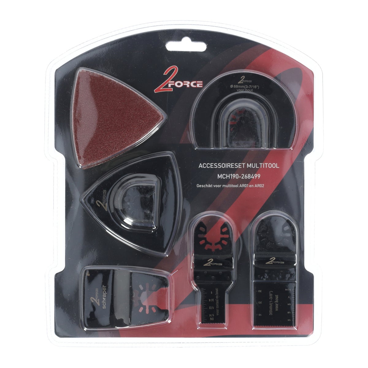 Accessoireset multitool 15-delig 2-force Accessoireset multitool 15-delig 2-force