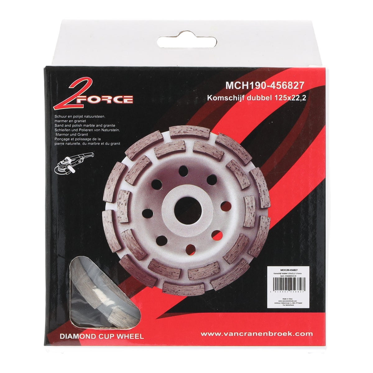 Komschijf dubbel 2-force 125 x 22,2 Komschijf dubbel 2-force 125 x 22,2