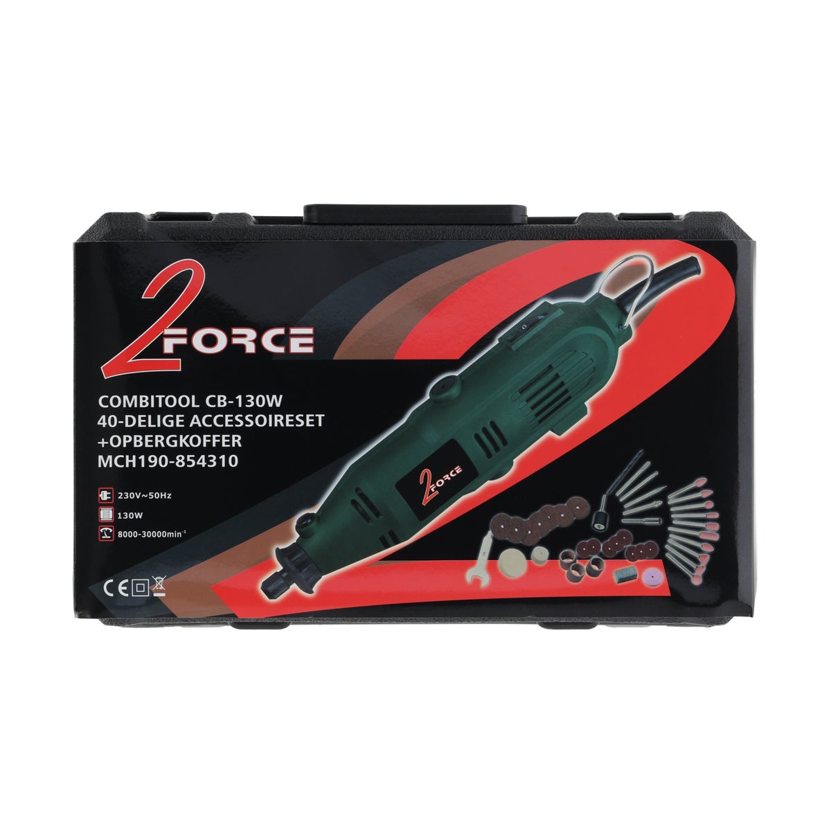 Combitool CB-130W 40-delig met koffer 2-force Combitool CB-130W 40-delig met koffer 2-force
