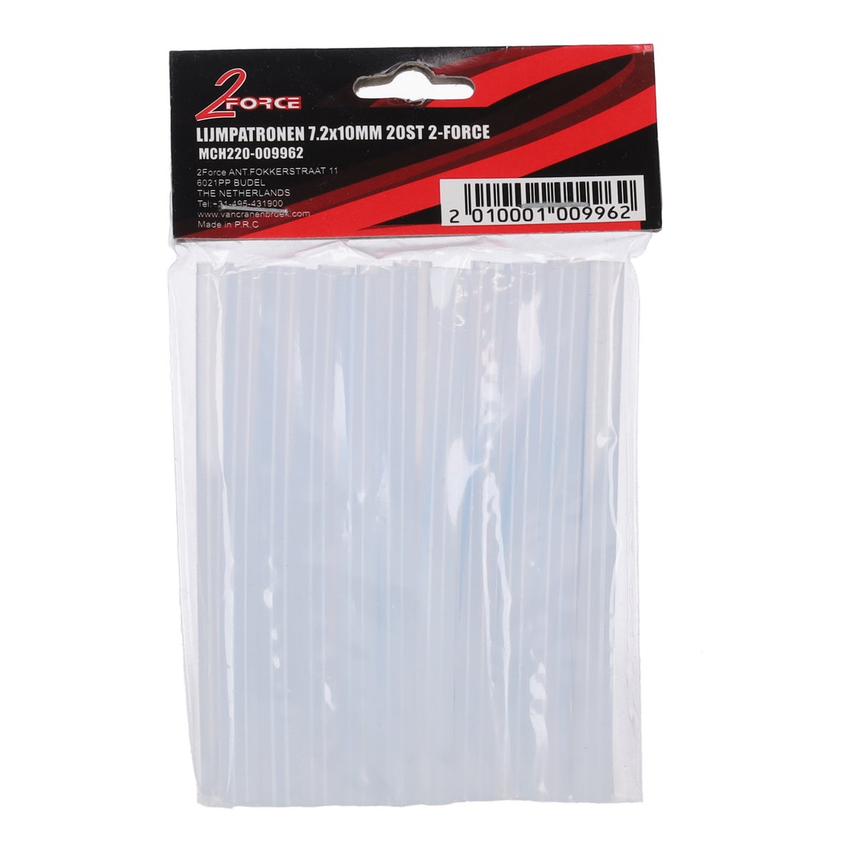Lijmpatronen 7.2 x 10 mm 20 stuks 2-Force Lijmpatronen 7.2 x 10 mm 20 stuks 2-Force