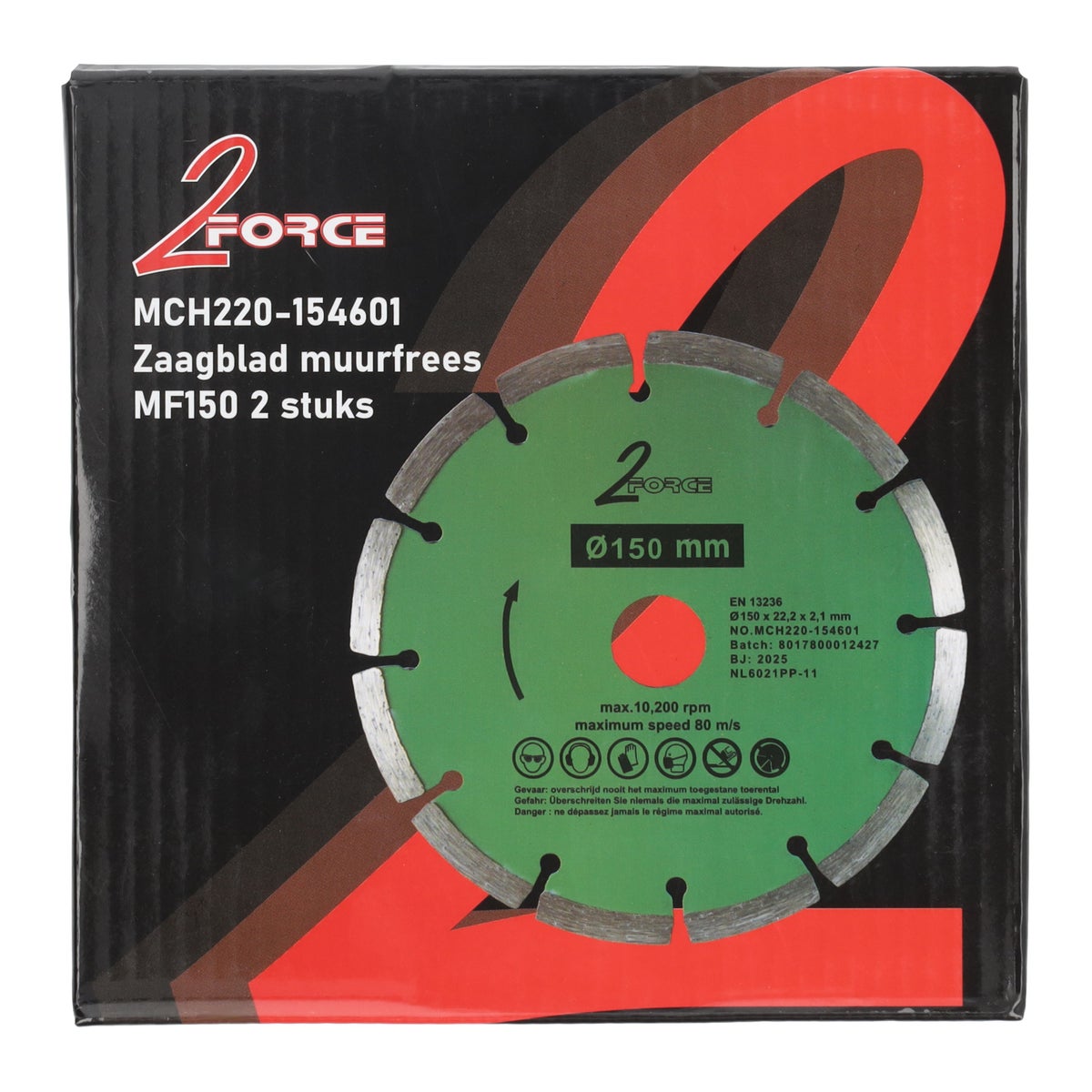 Zaagblad muurfrees MF150 2-force Zaagblad muurfrees MF150 2-force