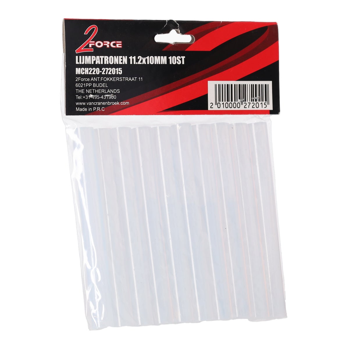 Lijmpatronen 11.2 x 10 mm 10 stuks 2-Force Lijmpatronen 11.2 x 10 mm 10 stuks 2-Force