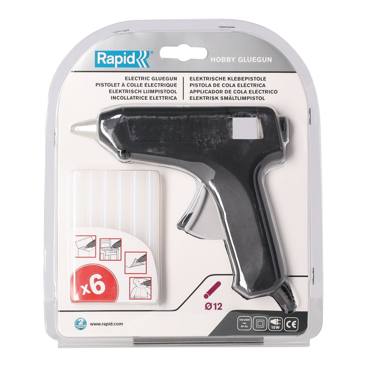 Lijmpistool hobby (12mm) Rapid Lijmpistool hobby (12mm) Rapid