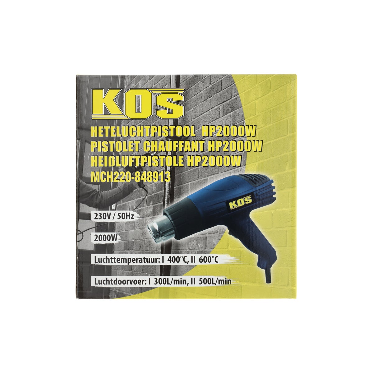 Heteluchtpistool HP2000W Kos Heteluchtpistool HP2000W Kos