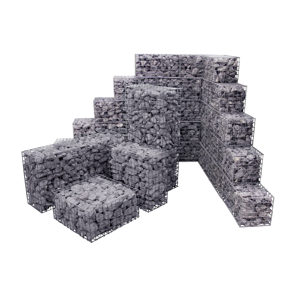 Schanskorf 120 x 60 x 30 cm 320 kg vulling Schanskorf 120 x 60 x 30 cm 320 kg vulling