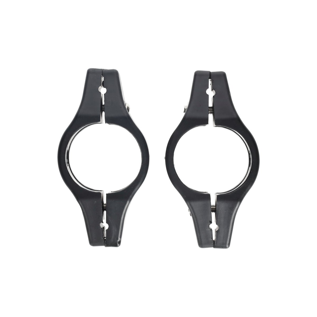 Clip paneel dubbel Ø48 2 stuks zwart Clip paneel dubbel Ø48 2 stuks zwart