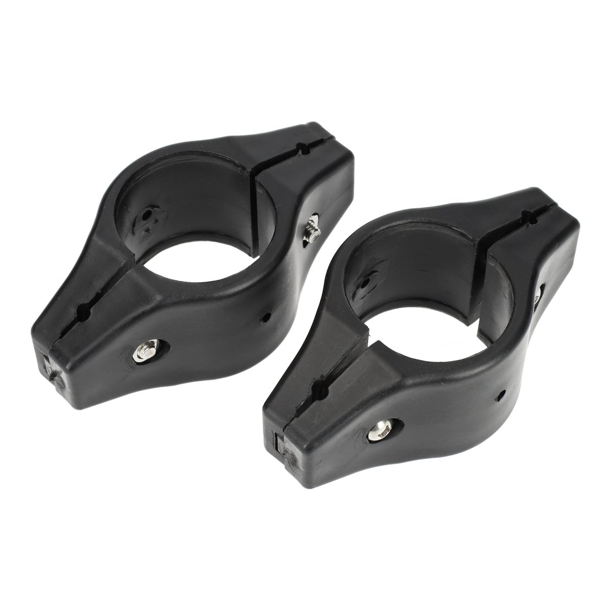 Clip paneel dubbel Ø48 2 stuks zwart Clip paneel dubbel Ø48 2 stuks zwart