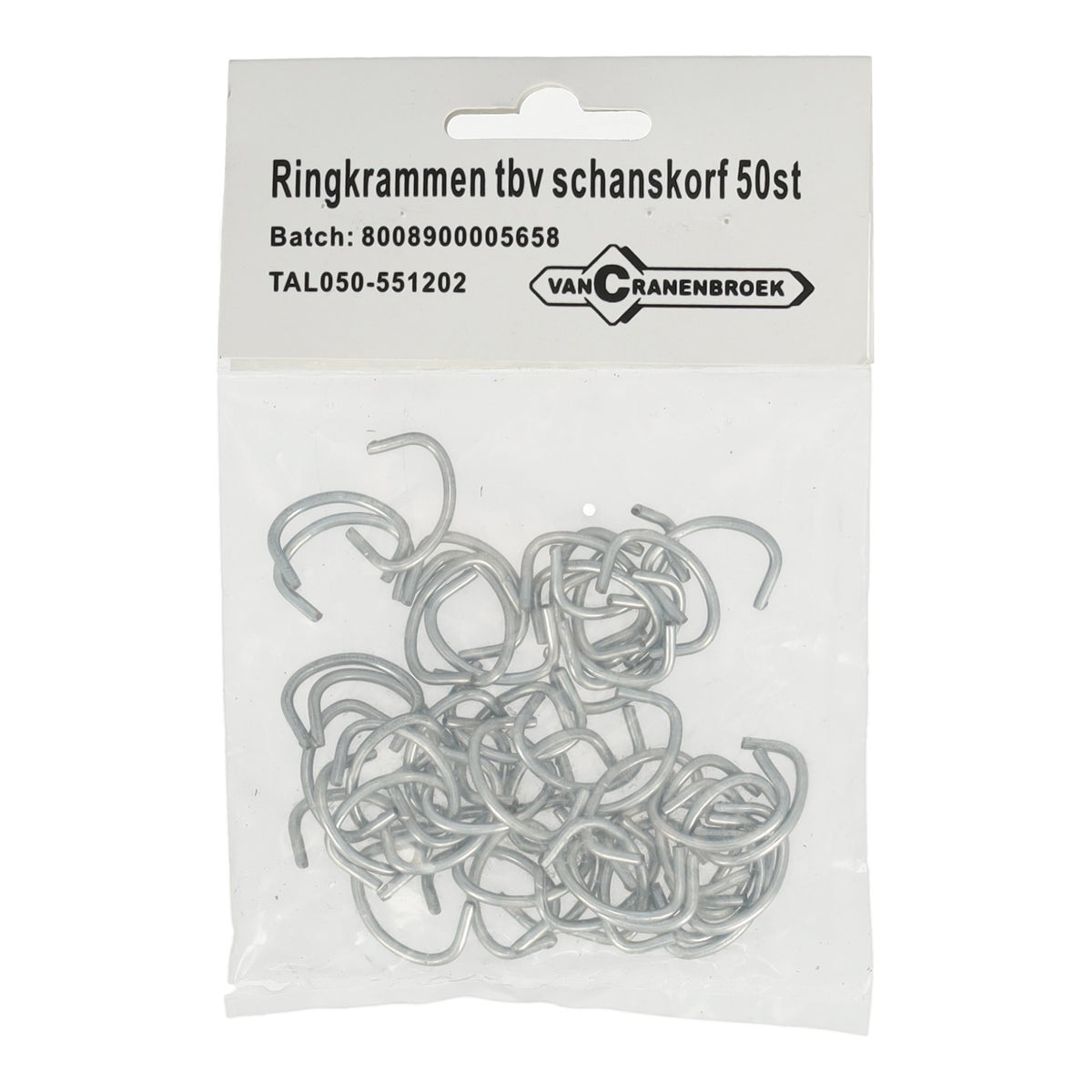 Ringkrammen tbv schanskorf 50 stuks Ringkrammen tbv schanskorf 50 stuks