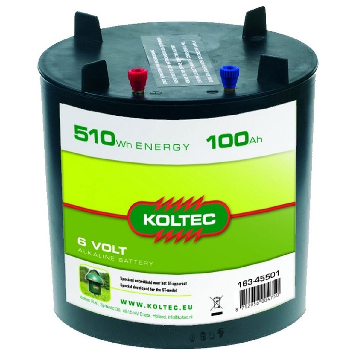 Batterij 6V - 100AH Koltec Batterij 6V - 100AH Koltec