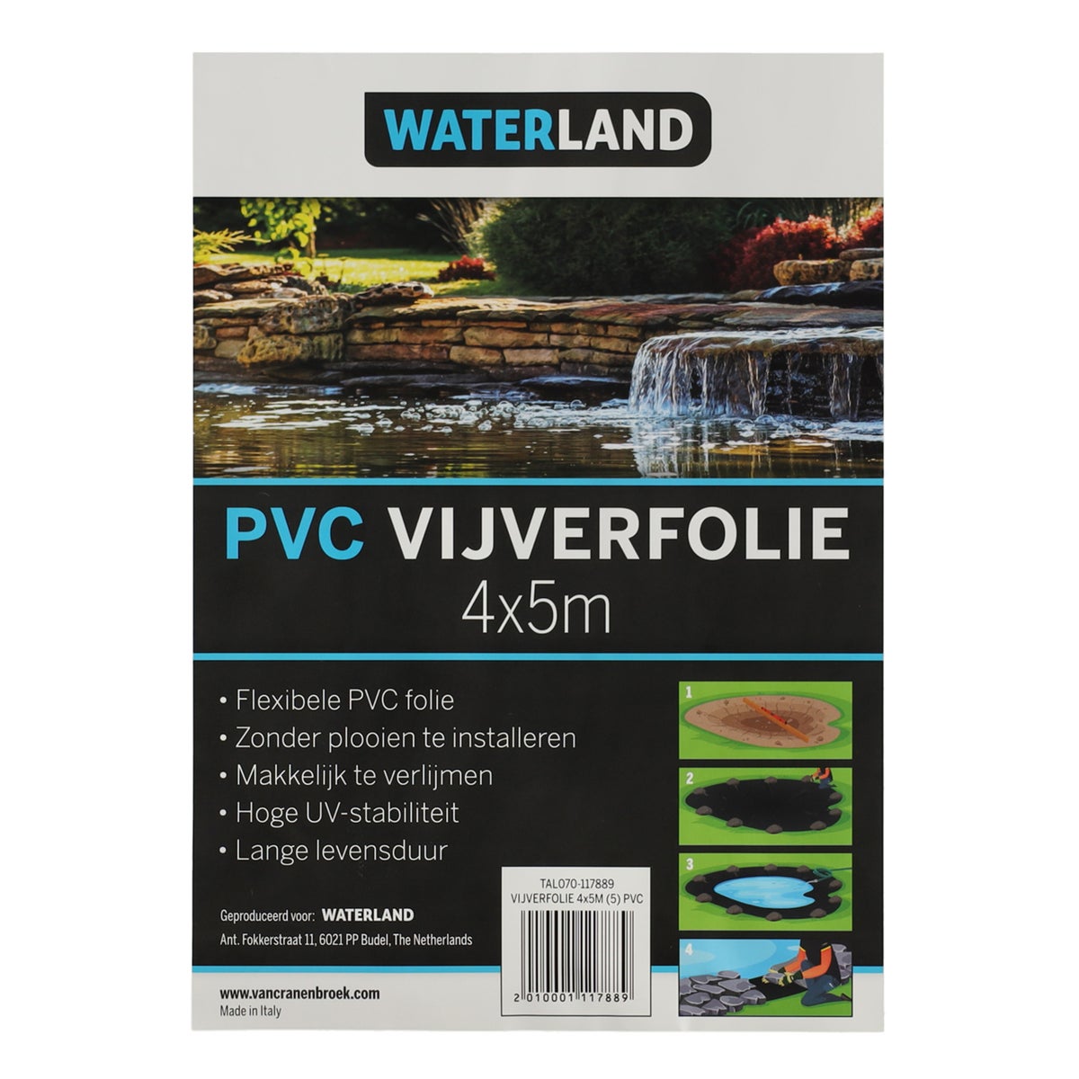 Vijverfolie 4 x 5 m (5) PVC Vijverfolie 4 x 5 m (5) PVC