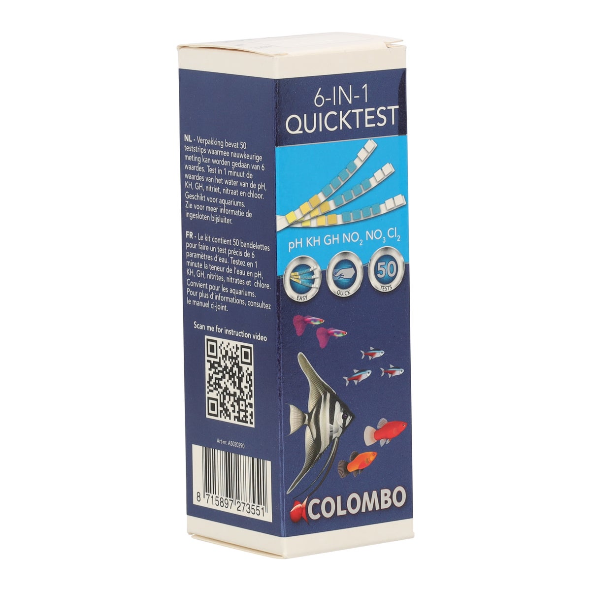 Teststrips Quicktest 6-in-1 50stuks Teststrips Quicktest 6-in-1 50stuks