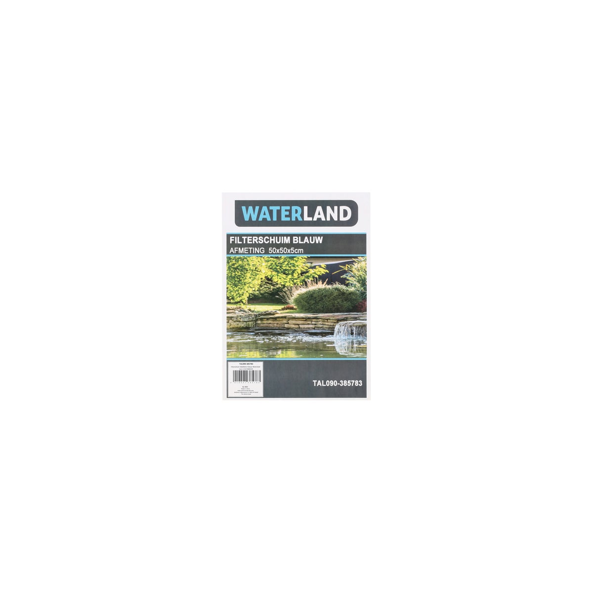Filterschuim 50 x 50 x 5 cm blauw Waterland Filterschuim 50 x 50 x 5 cm blauw Waterland