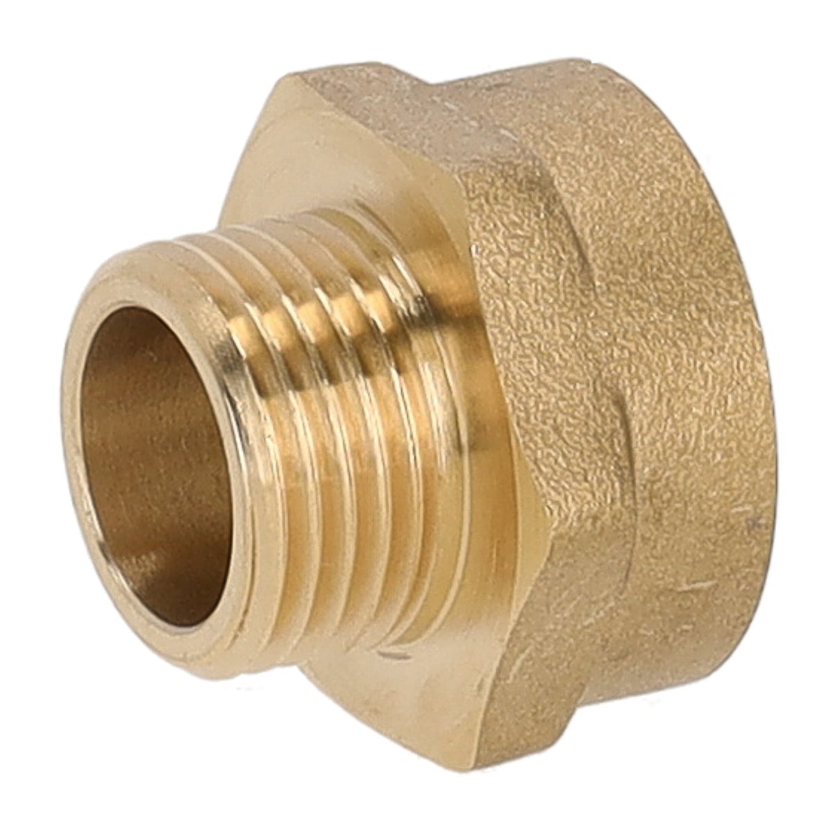 Verloopstuk messing 3/4" binnendraad x 1/2" buiterdraad Waterland Verloopstuk messing 3/4" binnendraad x 1/2" buiterdraad Waterland