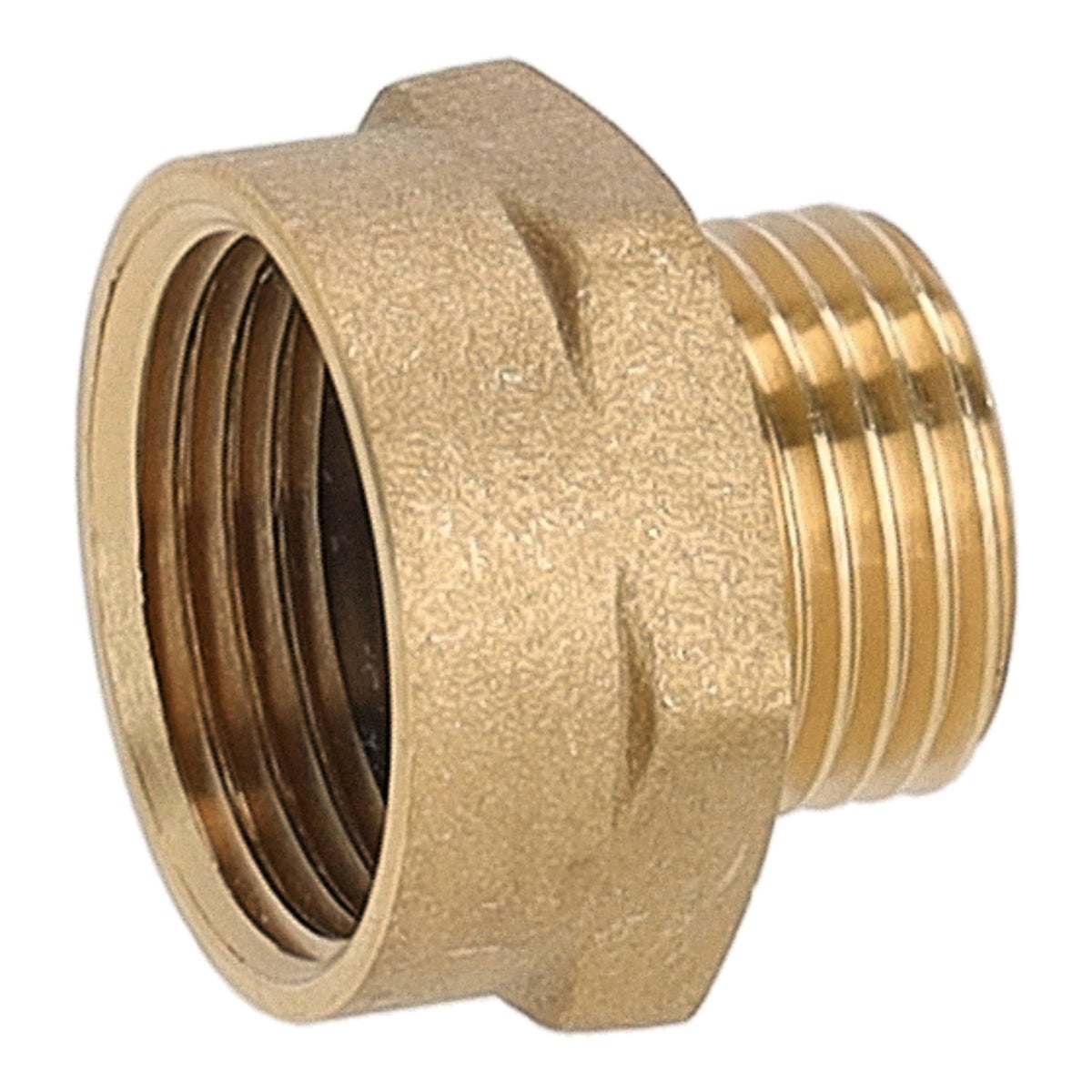 Verloopstuk messing 3/4" binnendraad x 1/2" buiterdraad Waterland Verloopstuk messing 3/4" binnendraad x 1/2" buiterdraad Waterland