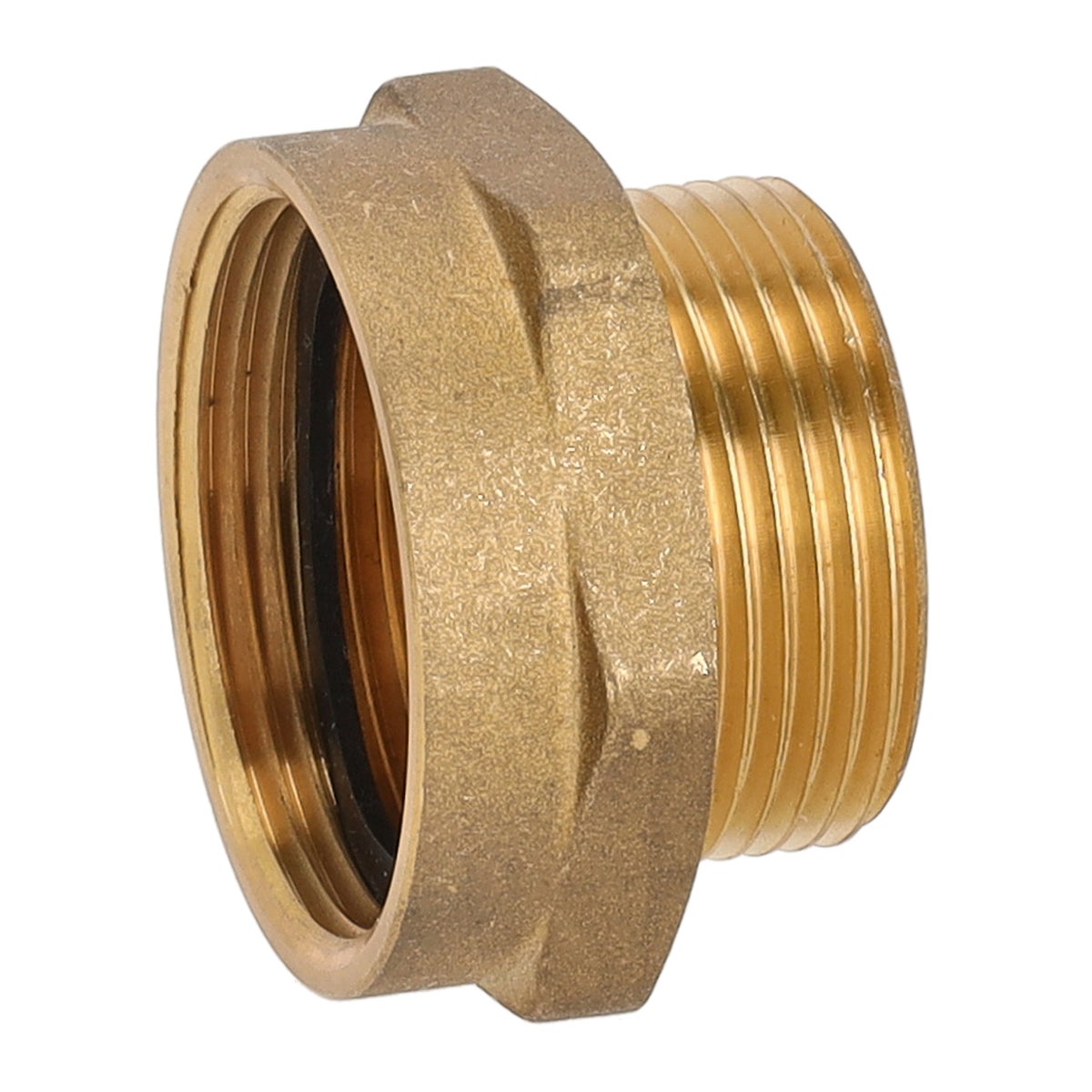Verloopstuk messing 1 1/2" binnendraad x 1 1/4" buitendraad Waterland Verloopstuk messing 1 1/2" binnendraad x 1 1/4" buitendraad Waterland
