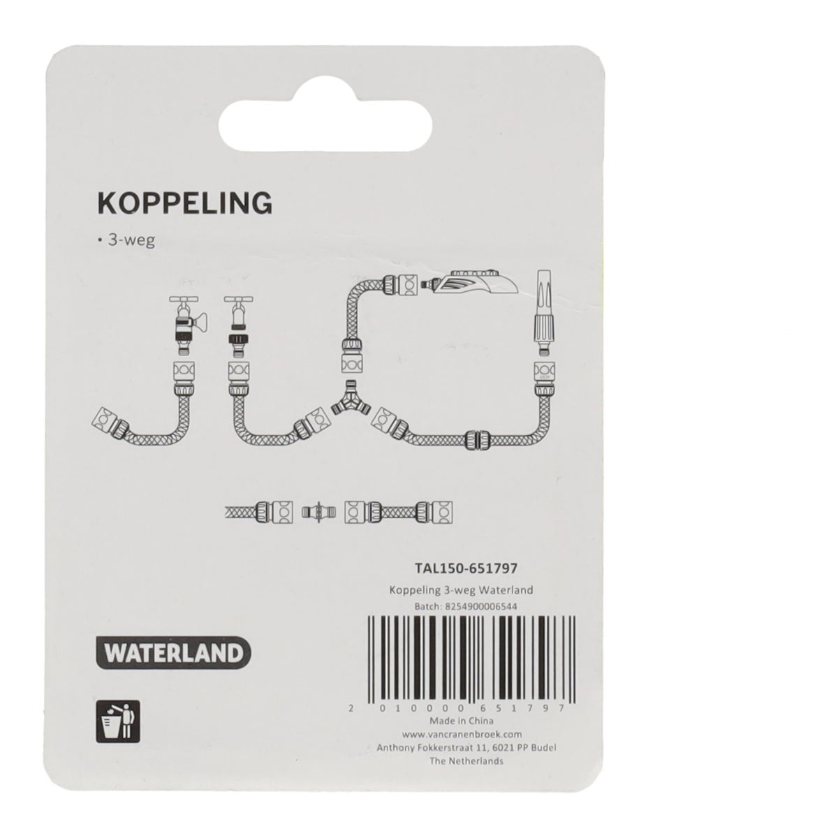 Koppeling 3-weg Waterland Koppeling 3-weg Waterland