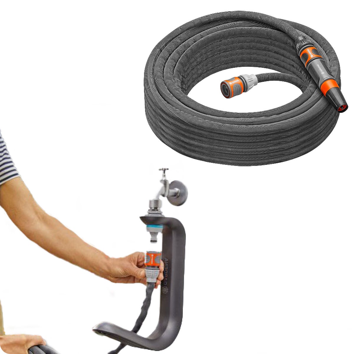 Tuinslang Liano 10m +broes +beugel 18595 Gardena Tuinslang Liano 10m +broes +beugel 18595 Gardena