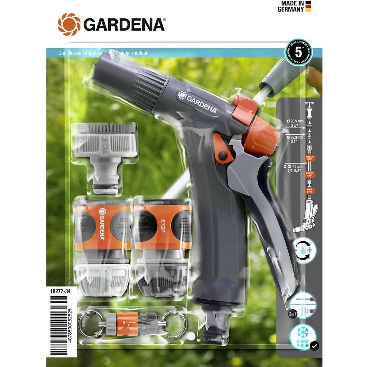 Gardena startset spuitpistool met koppelingen 18277 Gardena startset spuitpistool met koppelingen 18277