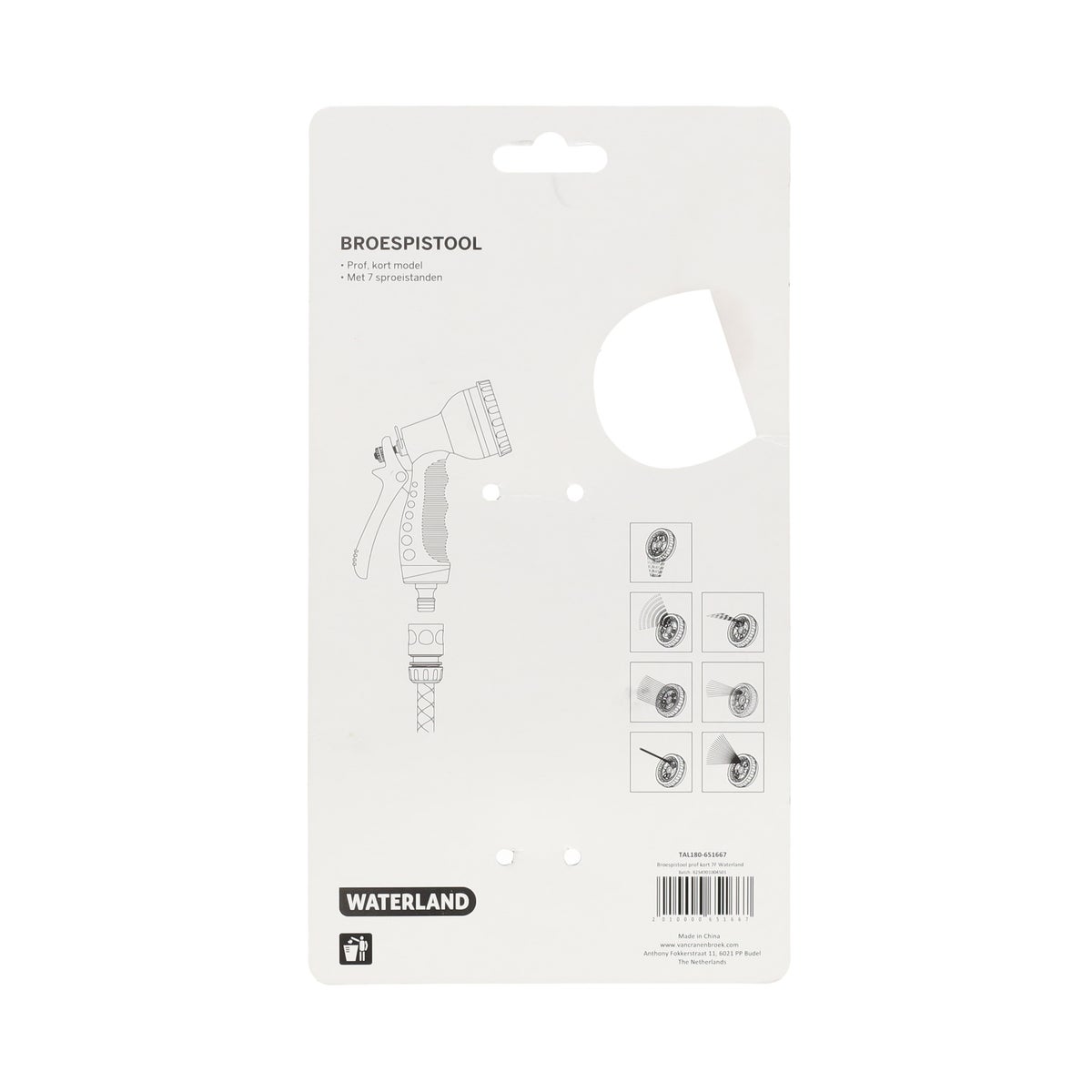 Broespistool prof kort 7F Waterland Broespistool prof kort 7F Waterland