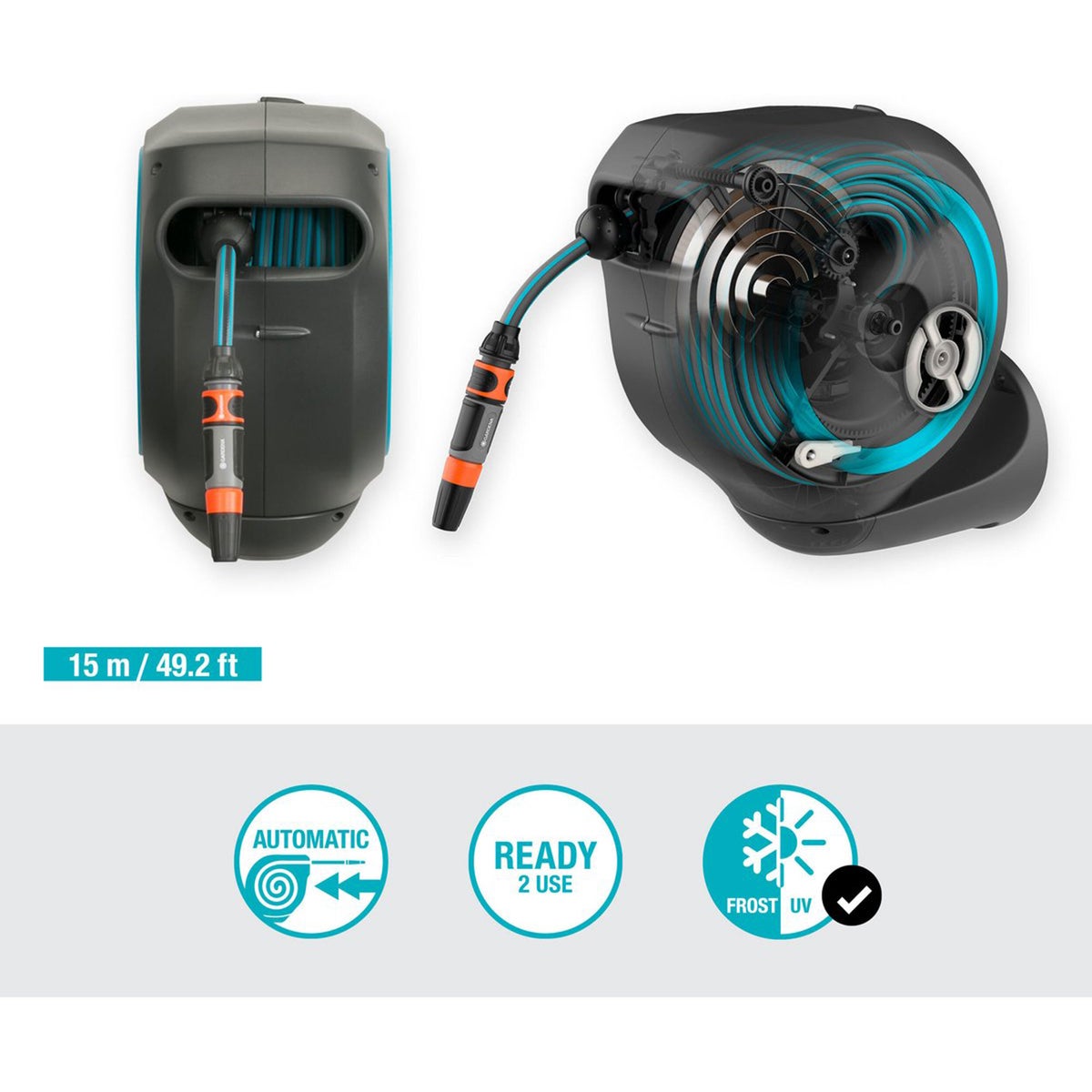 Wand slangenbox 15 RollUp S Gardena Wand slangenbox 15 RollUp S Gardena
