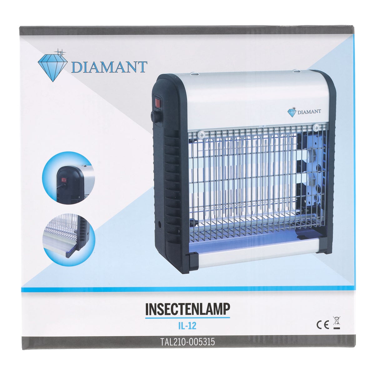 Insectenlamp IL-12 2x6W Diamant Insectenlamp IL-12 2x6W Diamant
