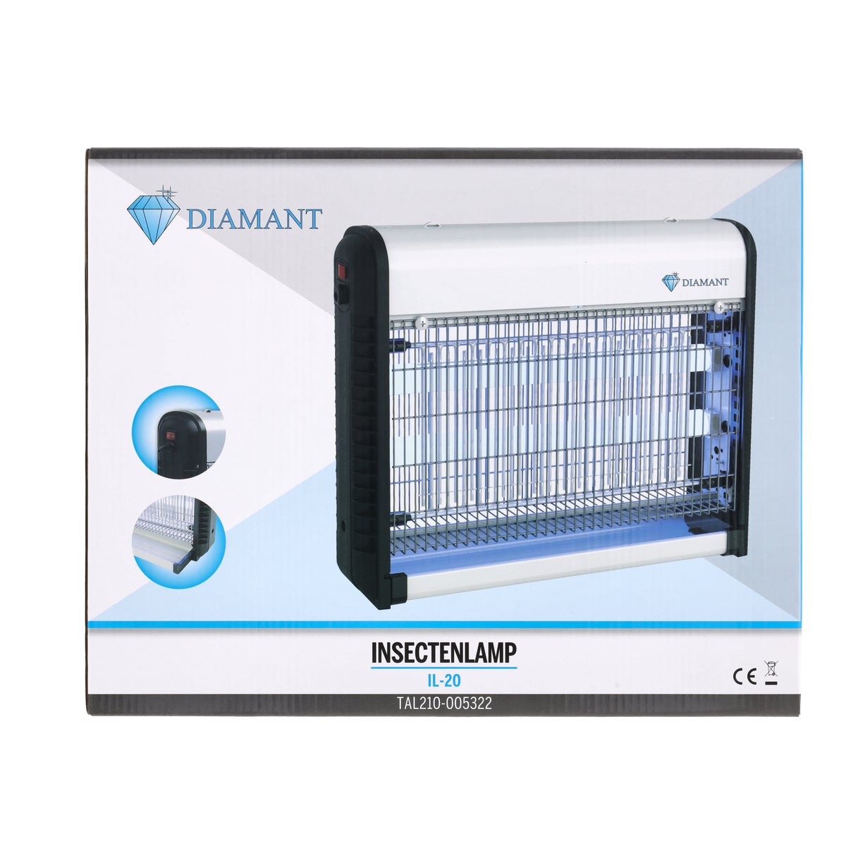 Insectenlamp IL-20 2 x 10W Diamant Insectenlamp IL-20 2 x 10W Diamant