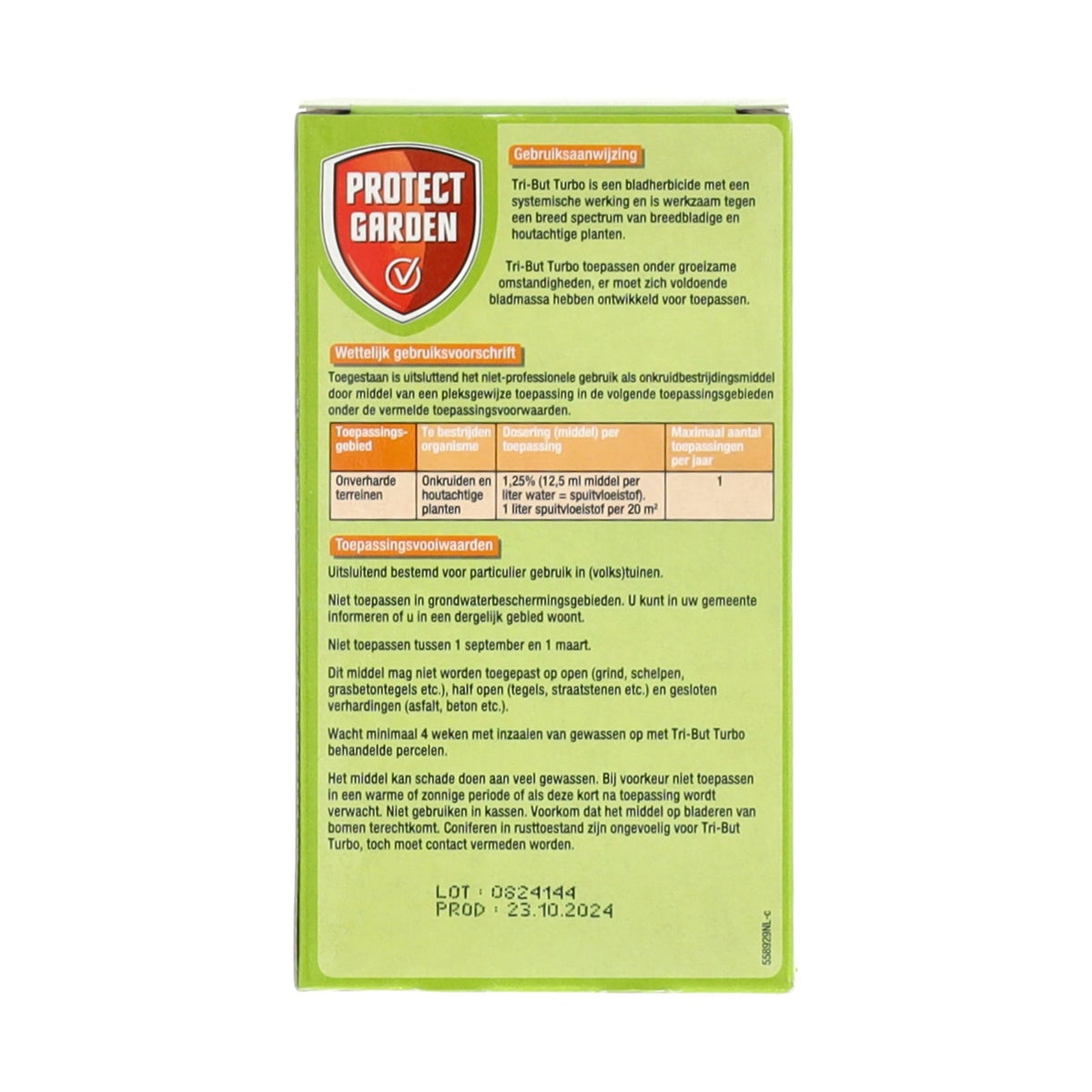 Onkruidmiddel tri-but turbo 100 ml Protect Onkruidmiddel tri-but turbo 100 ml Protect