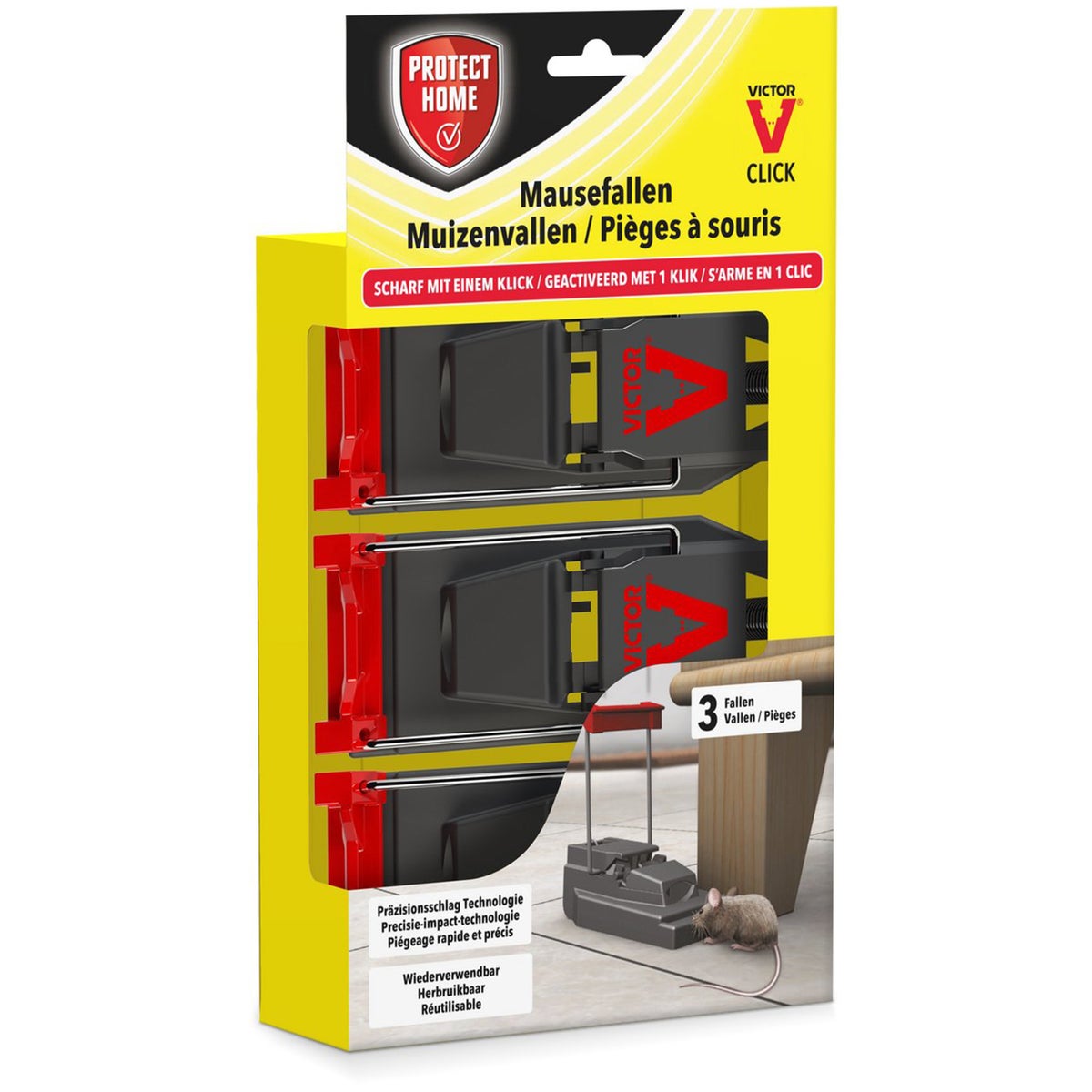 Muizenval kunststof 3st Protect Muizenval kunststof 3st Protect