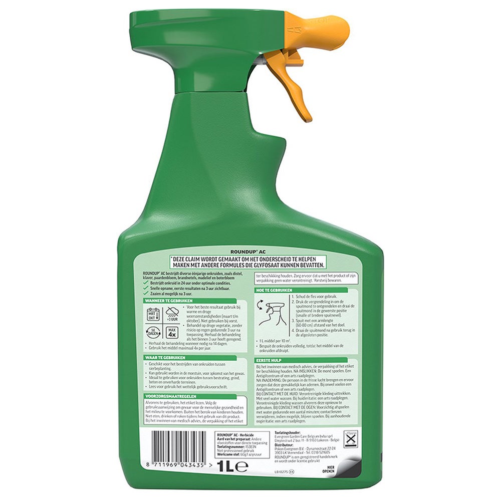 Onkruidbestrijder kant en klaar AC 1 L Roundup Onkruidbestrijder kant en klaar AC 1 L Roundup