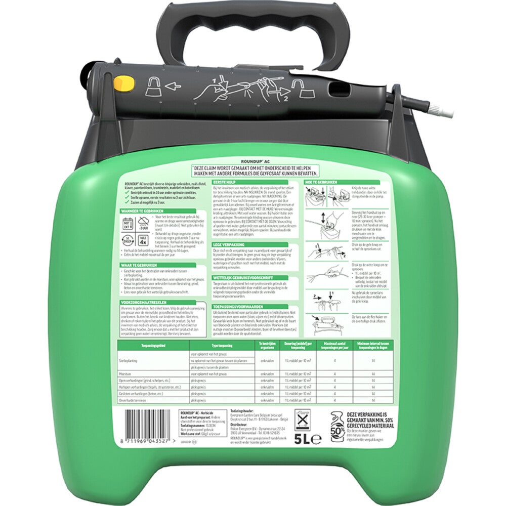 Onkruidspuit 5 liter, natuurlijke onkruidbestrijding Onkruidspuit 5 liter, natuurlijke onkruidbestrijding