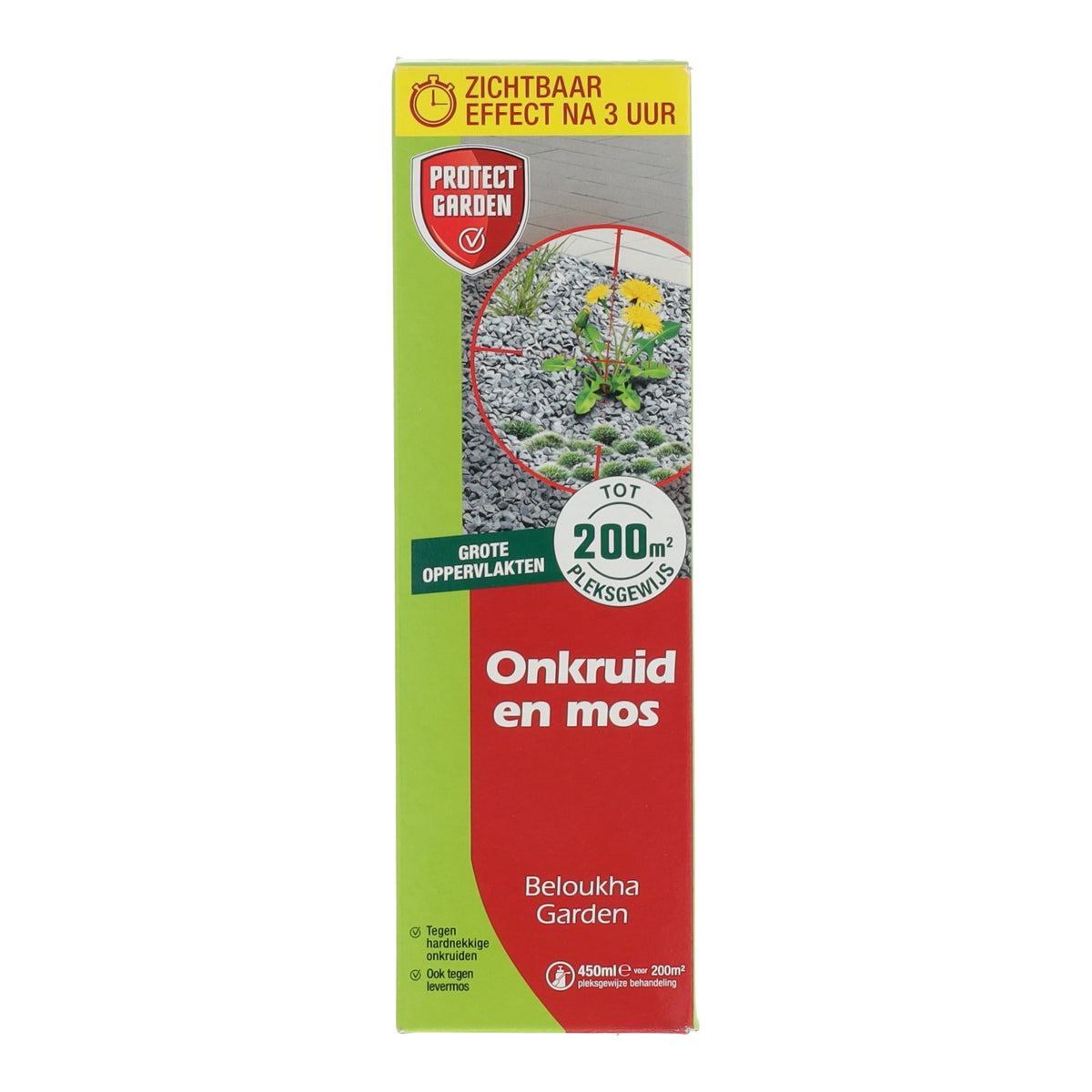 Onkruid en mos 450 ml 200m2 Protect Garden Onkruid en mos 450 ml 200m2 Protect Garden