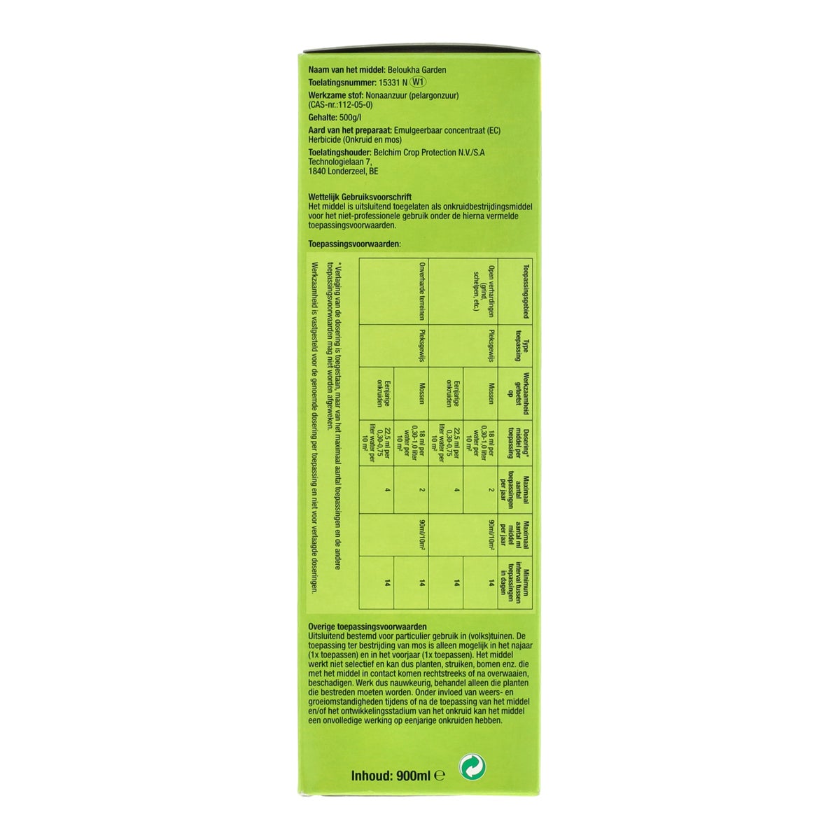 Onkruid en mos 900 ml 400m2 Protect Garden Onkruid en mos 900 ml 400m2 Protect Garden