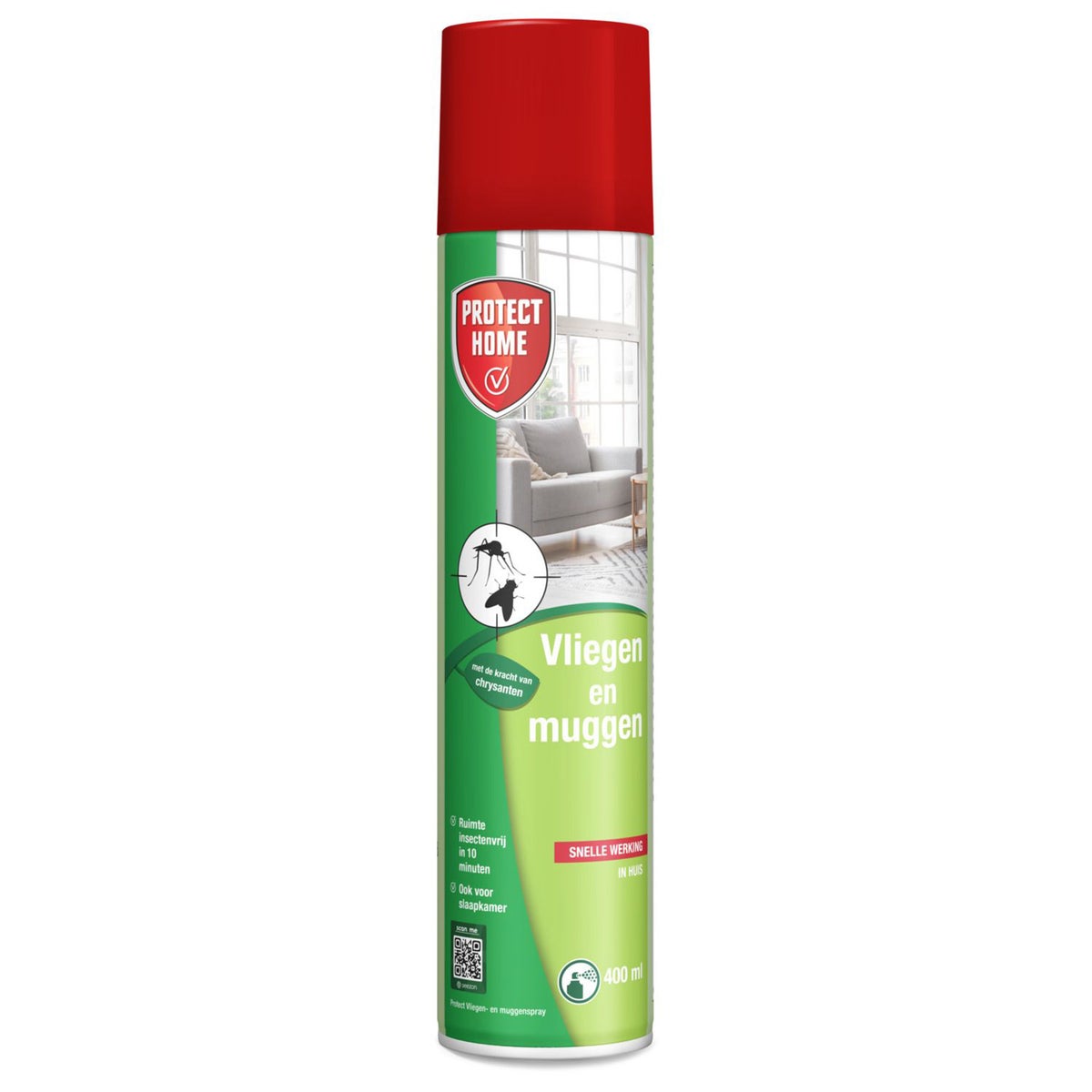 Vliegen en Muggenspray 400ml Protect Home Vliegen en Muggenspray 400ml Protect Home