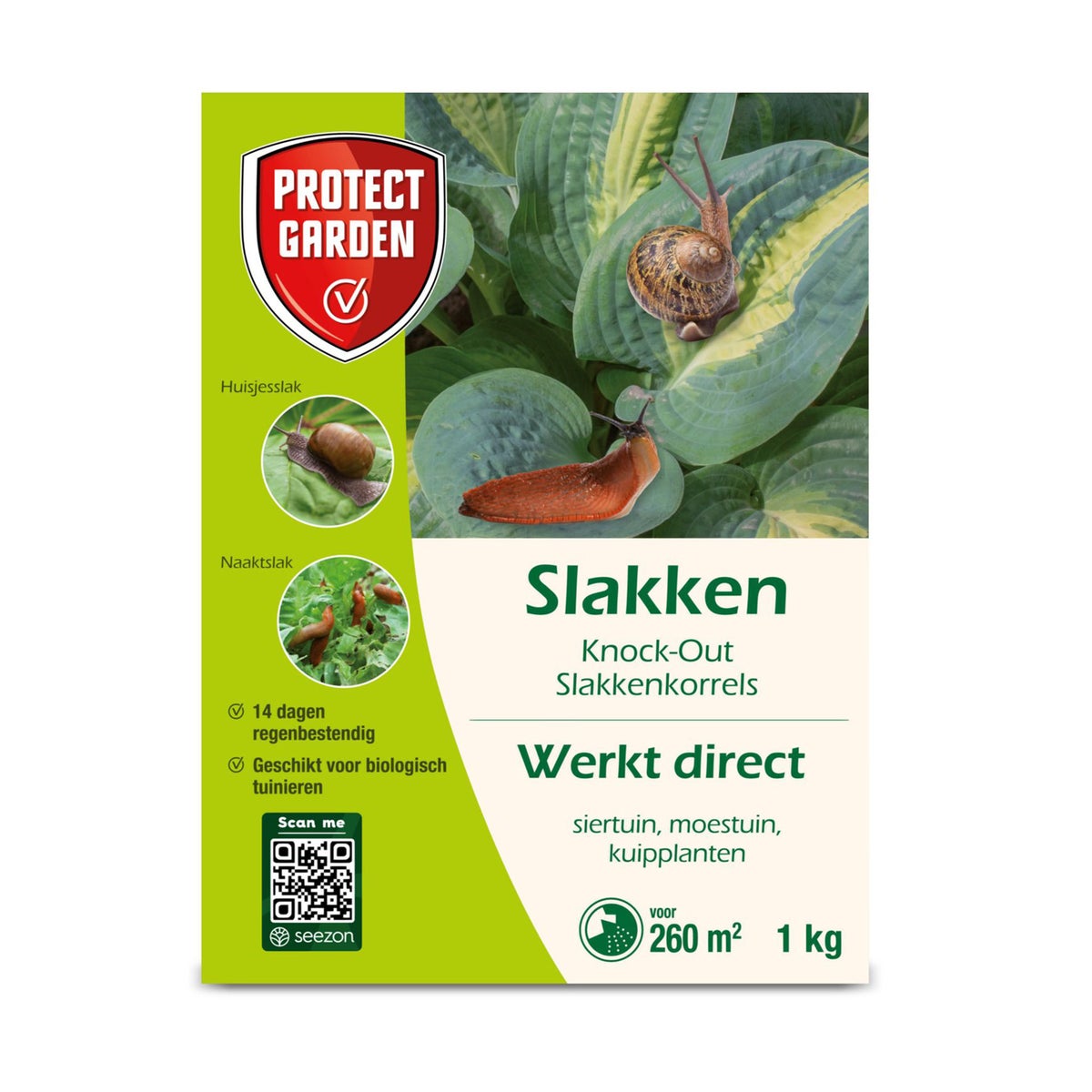 Knock-Out slakkenkorrels 1 kg Protect Knock-Out slakkenkorrels 1 kg Protect