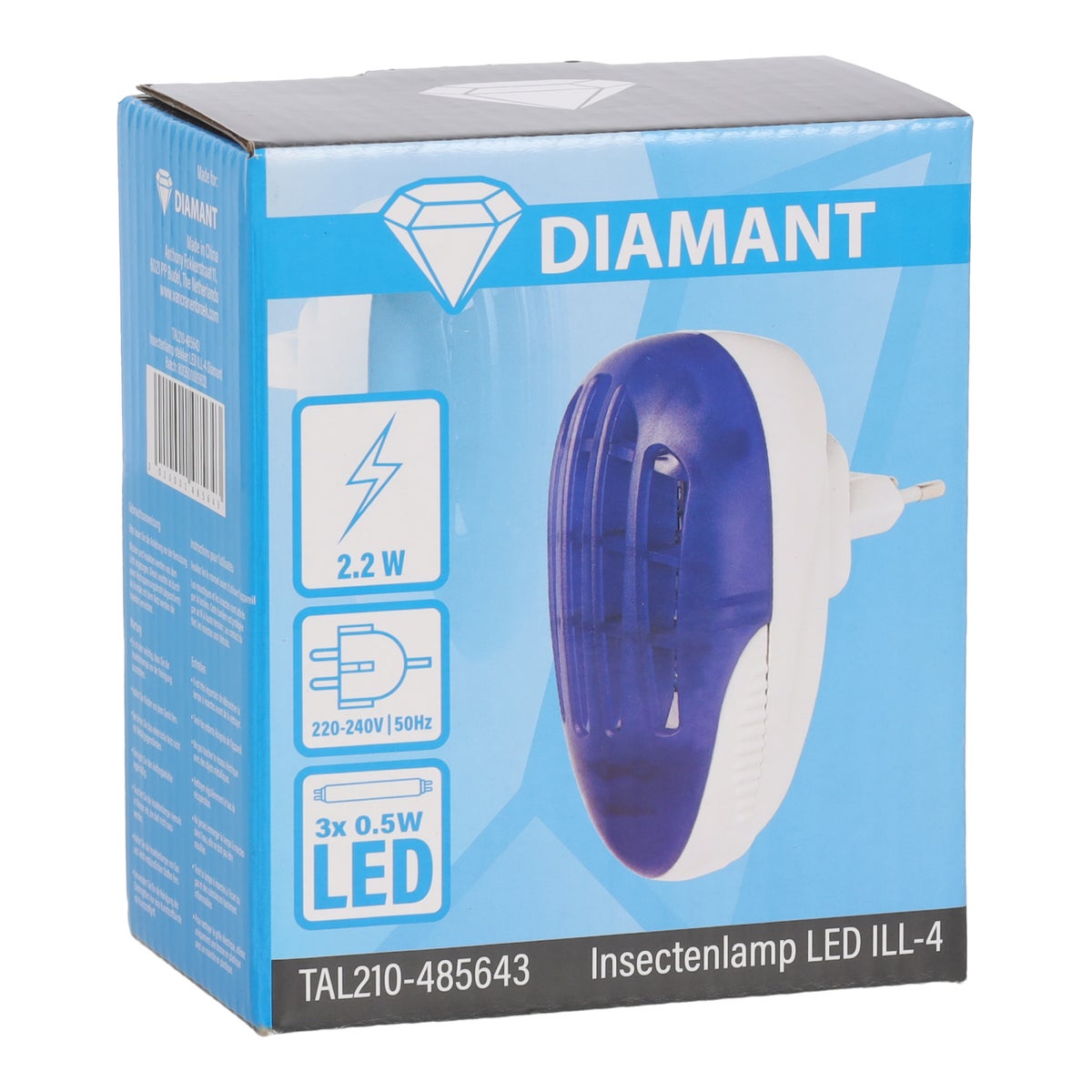 Insectenlamp stekker LED ILL-4 Diamant Insectenlamp stekker LED ILL-4 Diamant