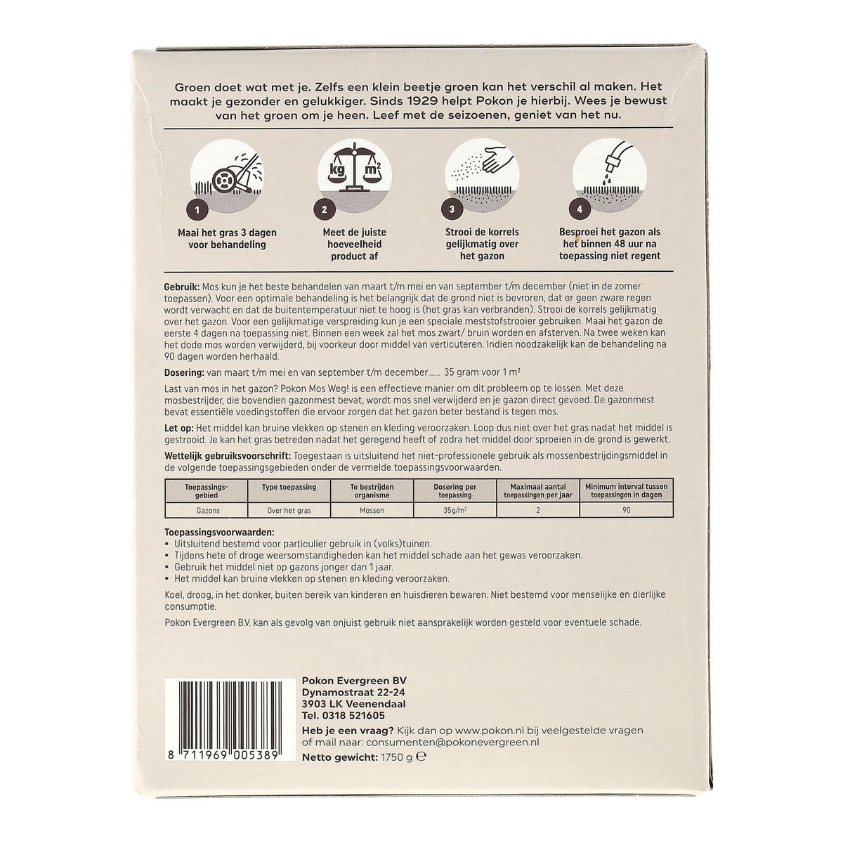 Mos weg 50M2 Pokon Mos weg 50M2 Pokon