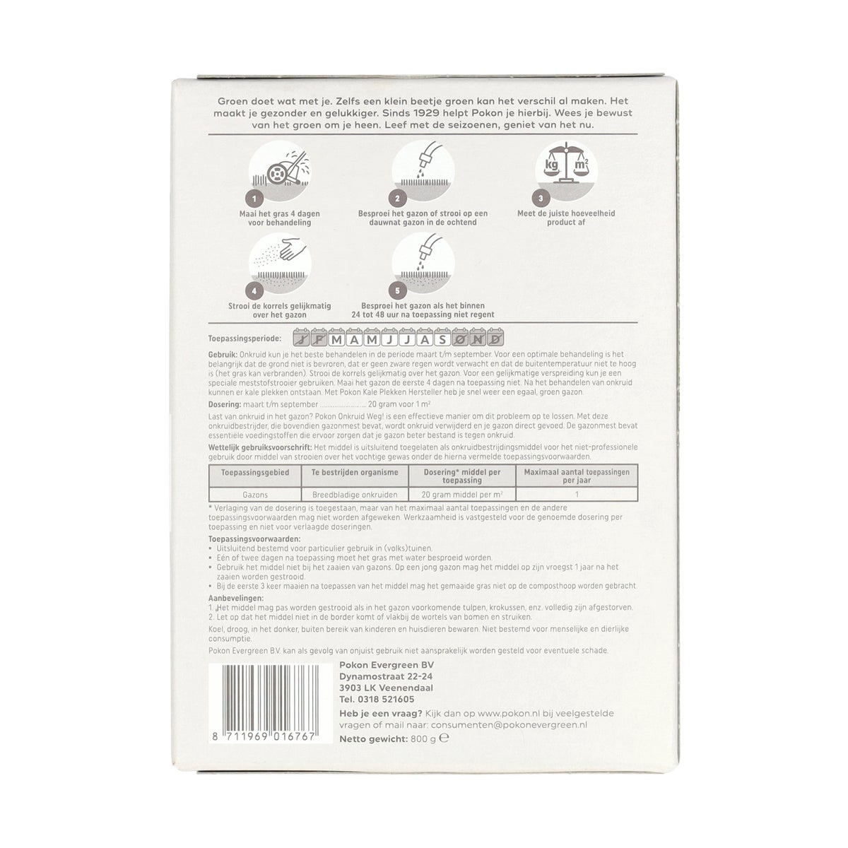 Onkruid weg 40M2 Pokon Onkruid weg 40M2 Pokon