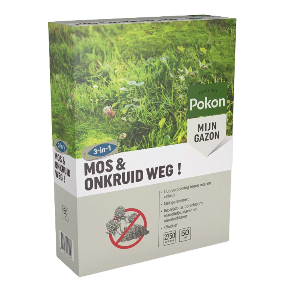 Pokon Onkruid en Mosbestrijder 3-in-1 – 50 m² Pokon Onkruid en Mosbestrijder 3-in-1 – 50 m²