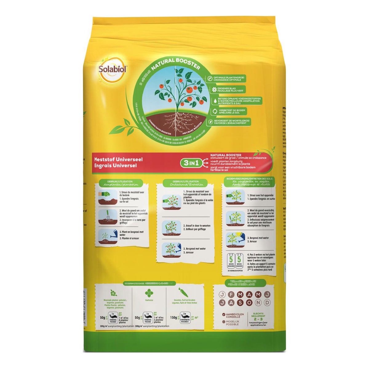 Meststof Universeel 5 kg Solabiol Meststof Universeel 5 kg Solabiol