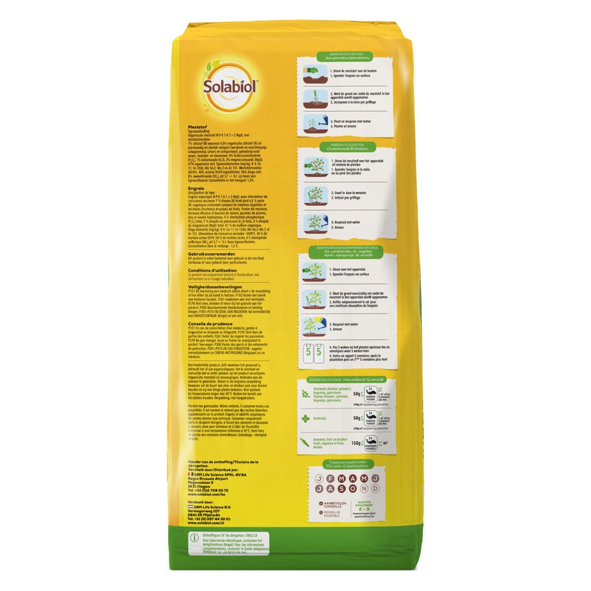 Meststof Universeel 10kg Solabiol Meststof Universeel 10kg Solabiol