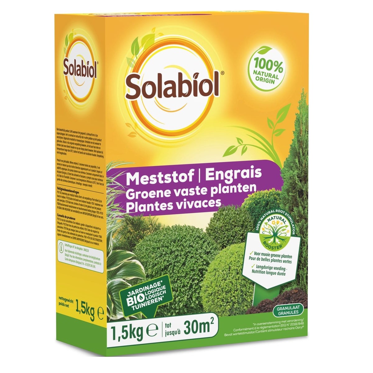 Meststof groene plant 1500 g Solabiol Meststof groene plant 1500 g Solabiol