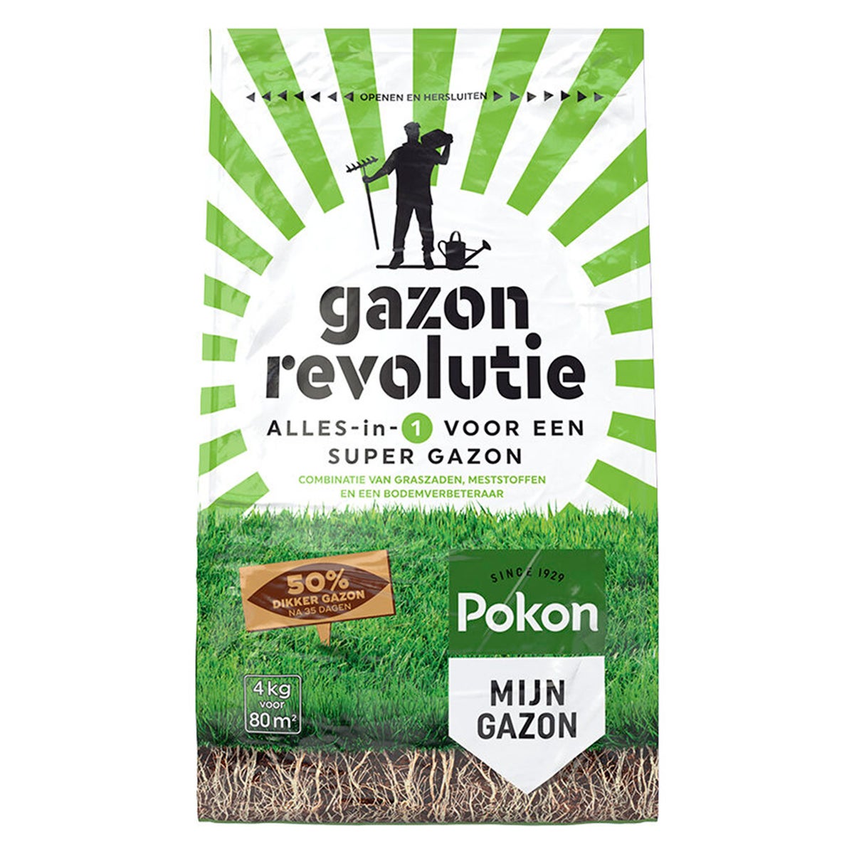 Gazonrevolutie 4kg Pokon Gazonrevolutie 4kg Pokon
