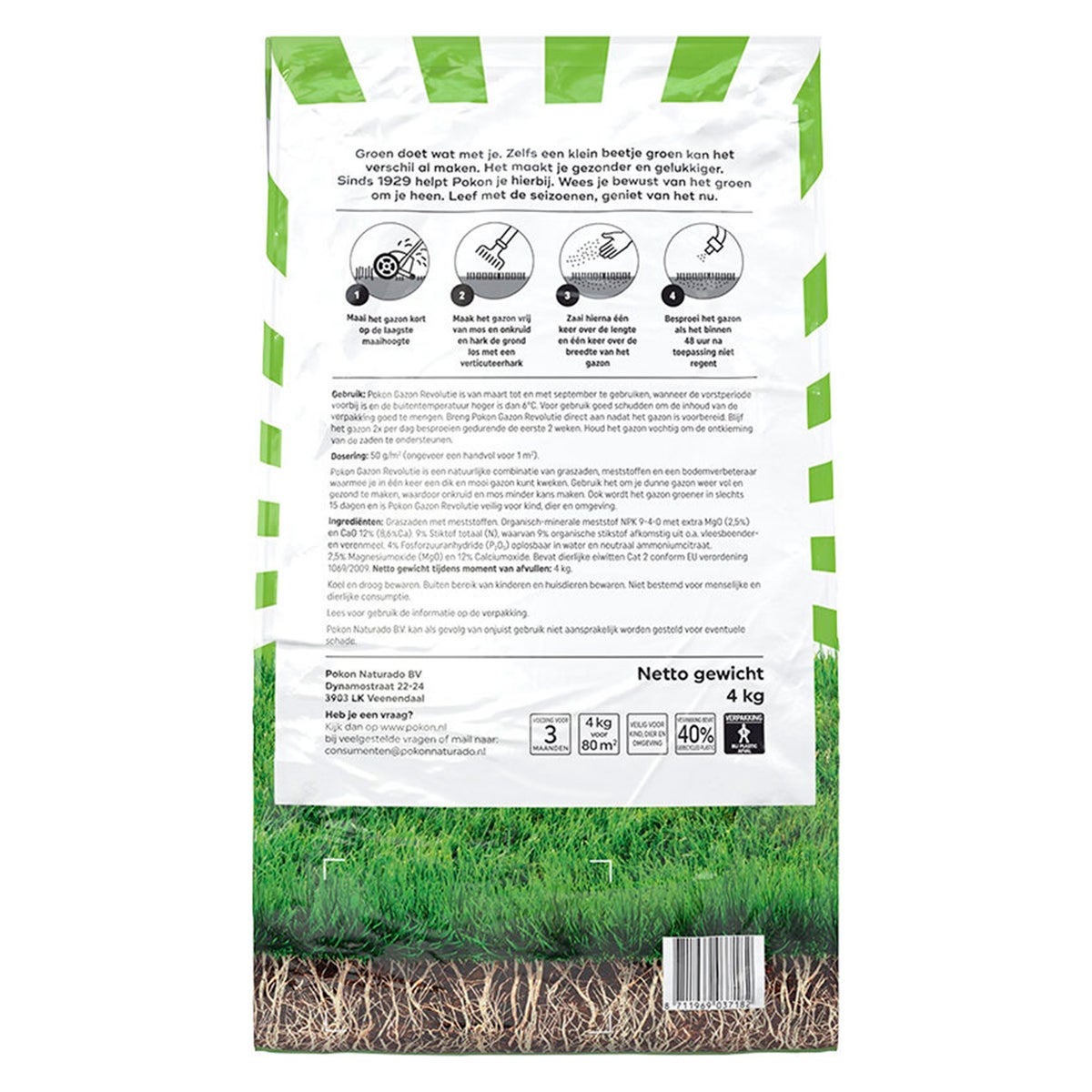 Gazonrevolutie 4kg Pokon Gazonrevolutie 4kg Pokon