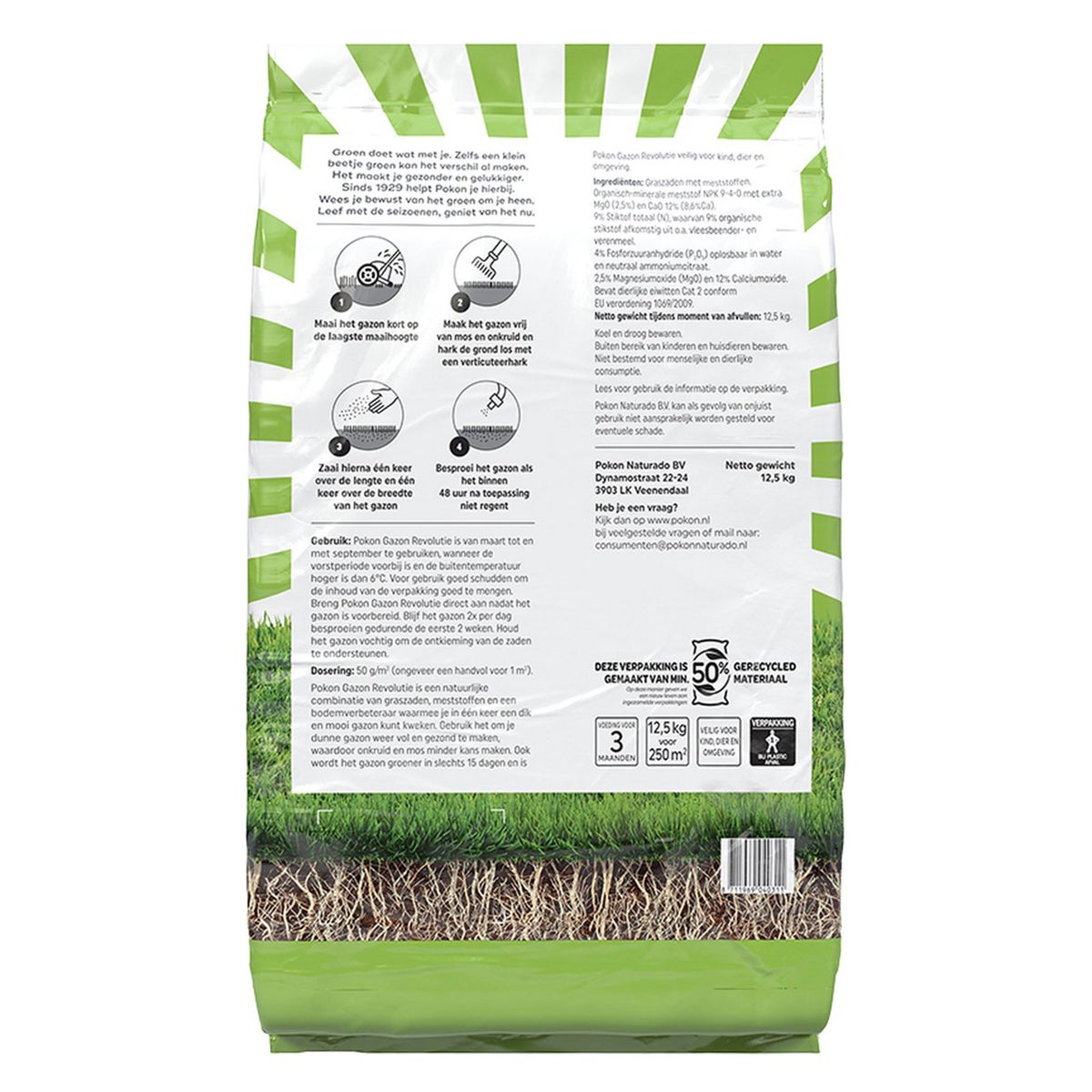 Gazonrevolutie 12,5kg Pokon Gazonrevolutie 12,5kg Pokon