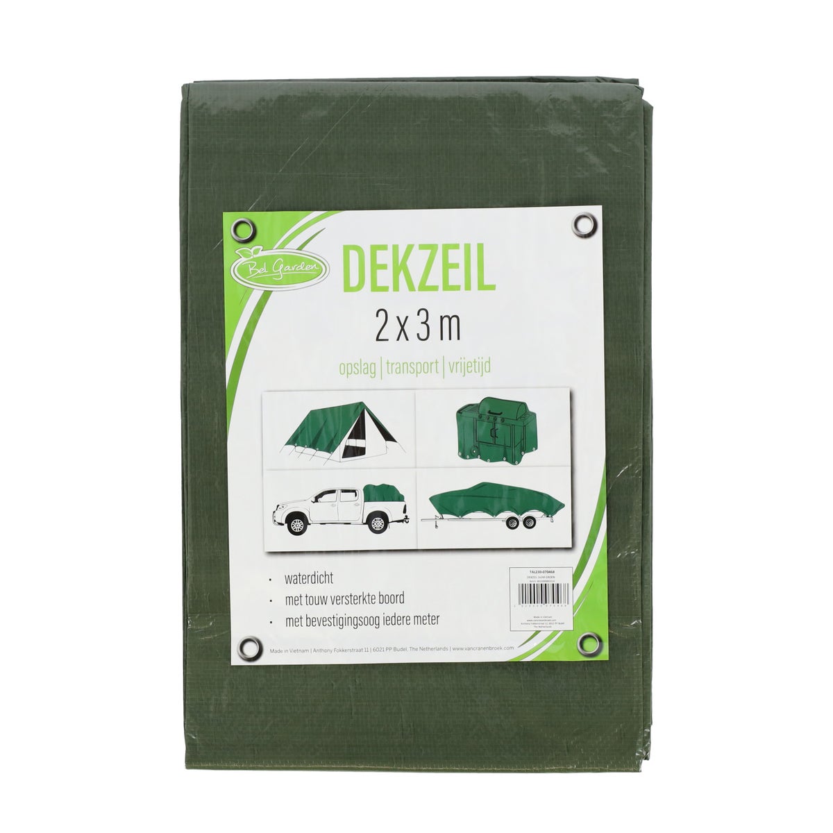 Dekzeil 2 x 3 m groen Dekzeil 2 x 3 m groen