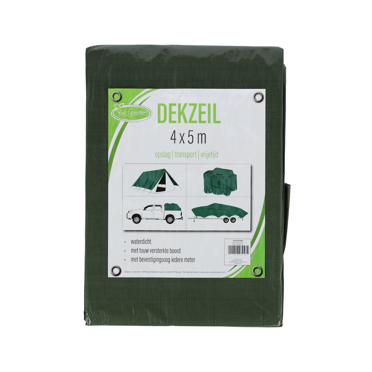 Dekzeil 4x5 m groen Dekzeil 4x5 m groen