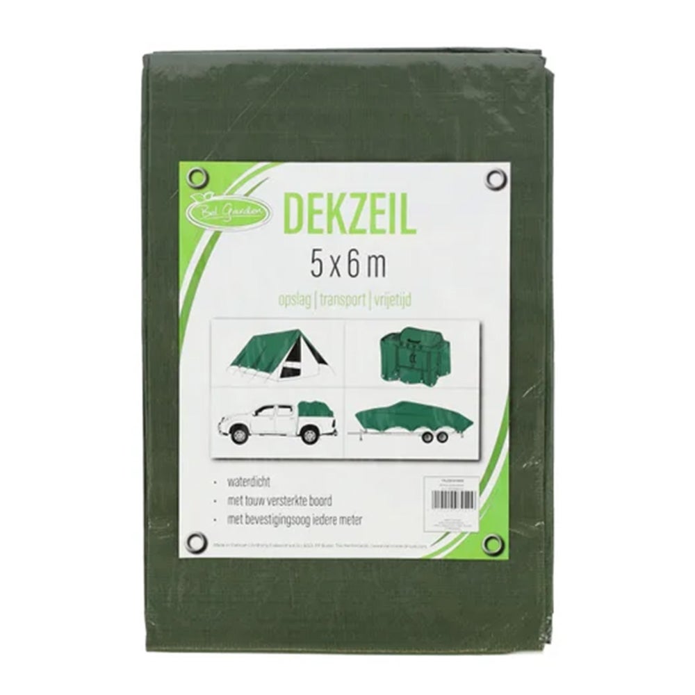 Dekzeil 5 x 6 m groen Dekzeil 5 x 6 m groen