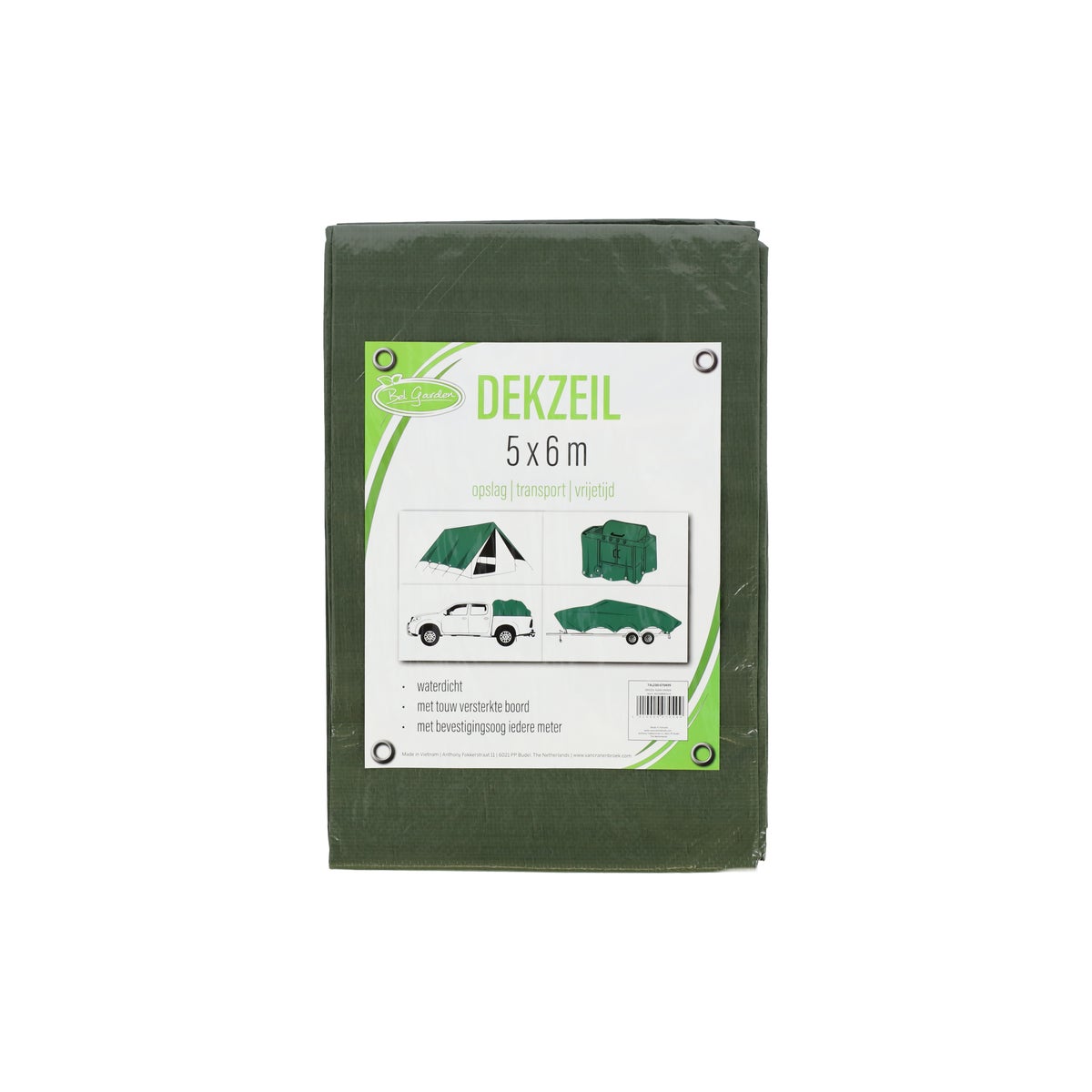 Dekzeil 5x6 m groen Dekzeil 5x6 m groen